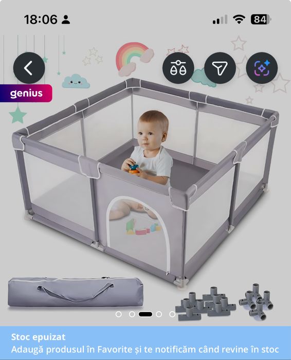 Tarc de joaca bebelusi 140x140