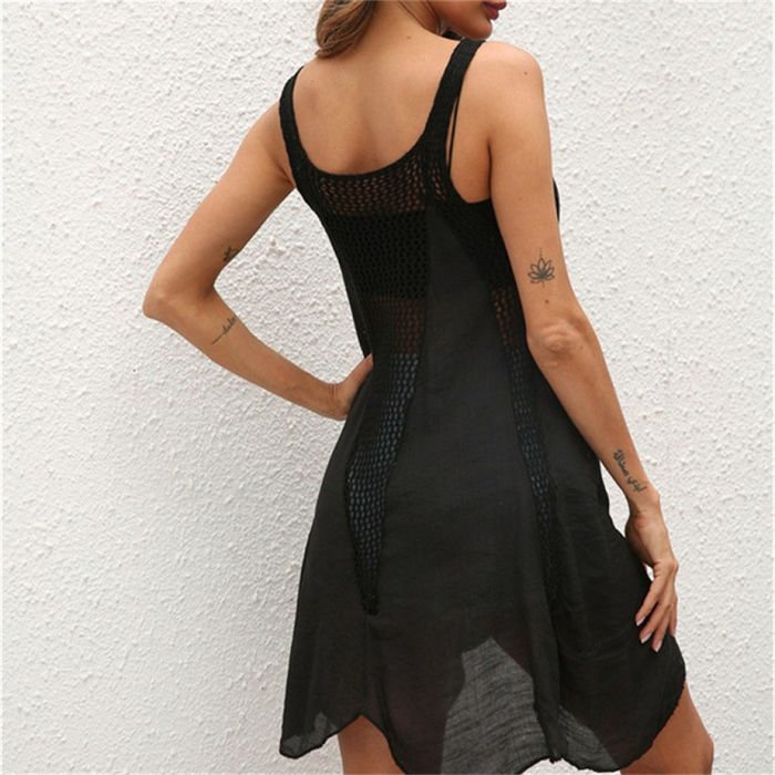 Плажна туника -рокля на една кука