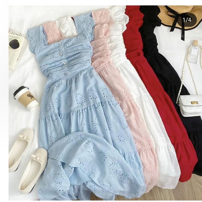 Турецкое новое белое  платье материал марлёвка  лён