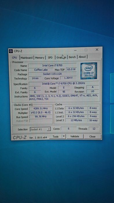 PC Gaming - i7-8700 3.2GHz / 16GB DDR4 / RTX 2060 6GB