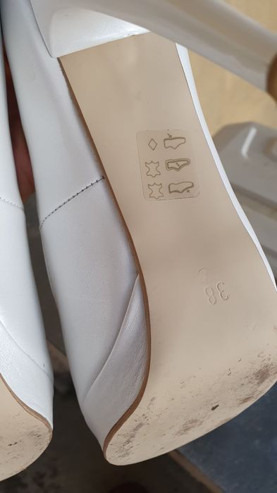 Pantofi Botta albi