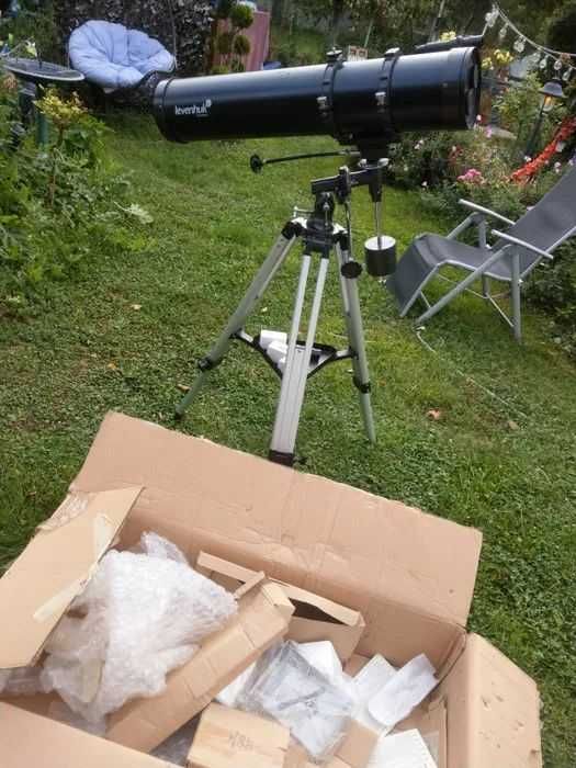 Телескоп 114, 130, 152 мм ПЪЛЕН КОМПЛЕКТ с EQ монтировка, МОЖЕ С МОТОР