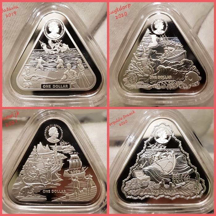 Naufragii Australiene Simpson monede lingou argint 999