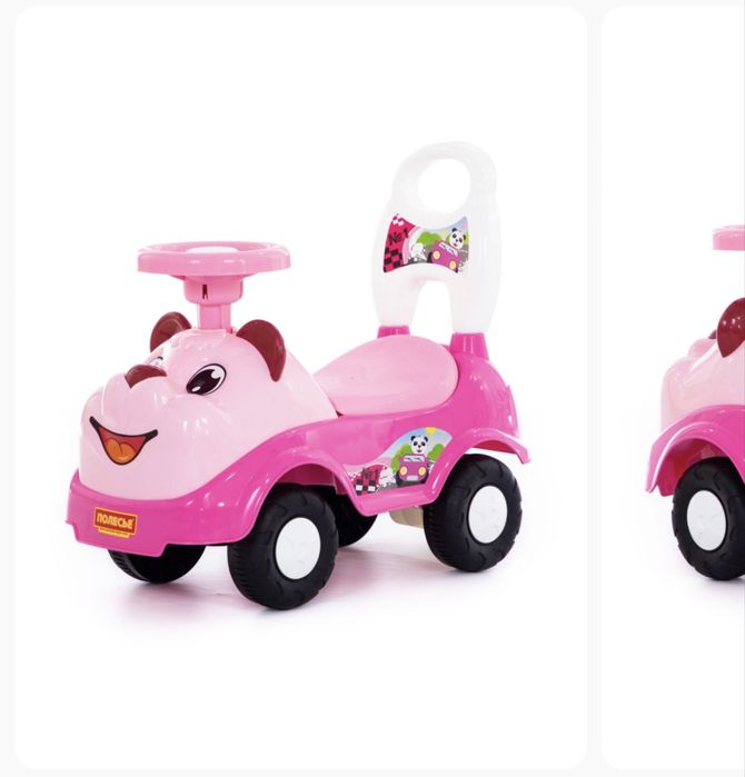 Детская машинка каталка розовая