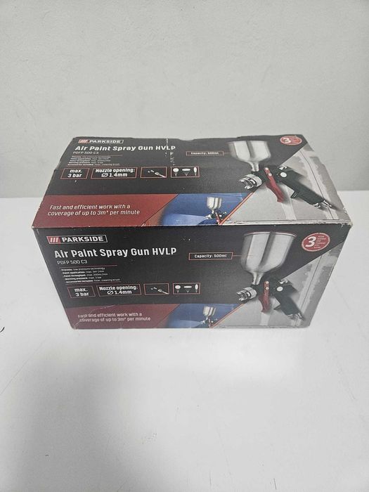 Pistol de vopsit Parkside aer comprimat/pneumatic duza 1.4mm