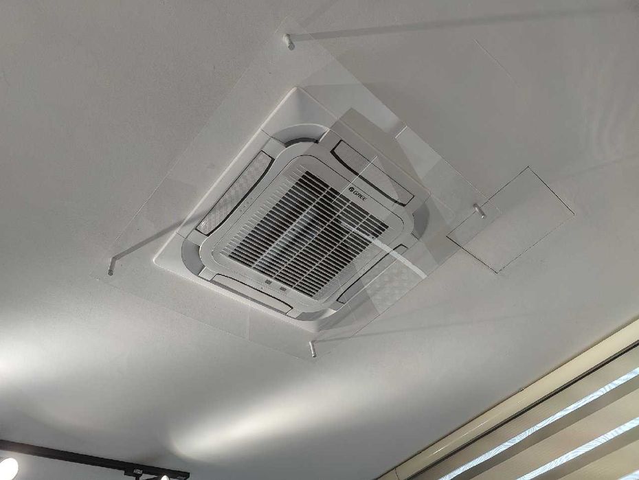 Deflector aer condiționat tavan – plexiglas, protecție curent aer