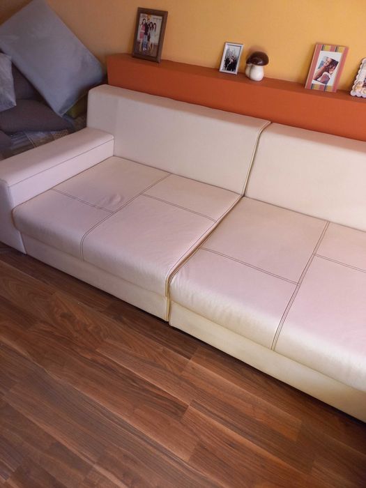 Диван ъгъл кожен на модули