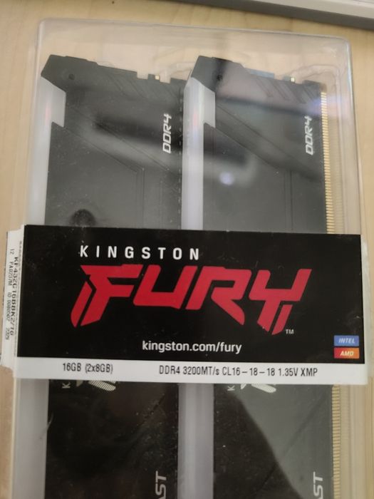 ОЗУ Kingston Fury ddr4 16gb 3200 cl 16