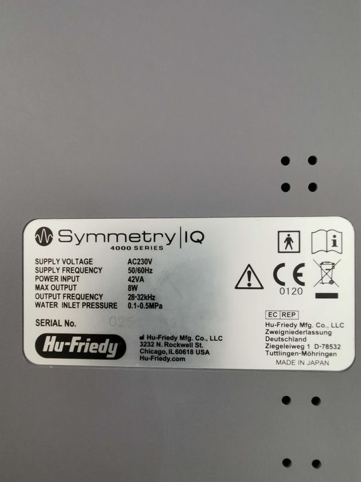 Vand Aparat detartraj Hu-Friedy Symmetry IQ 4000