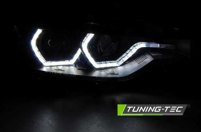 Faruri Angel Eyes LED BMW Seria 3 F30 F31 Sedan Touring (2012-2016)