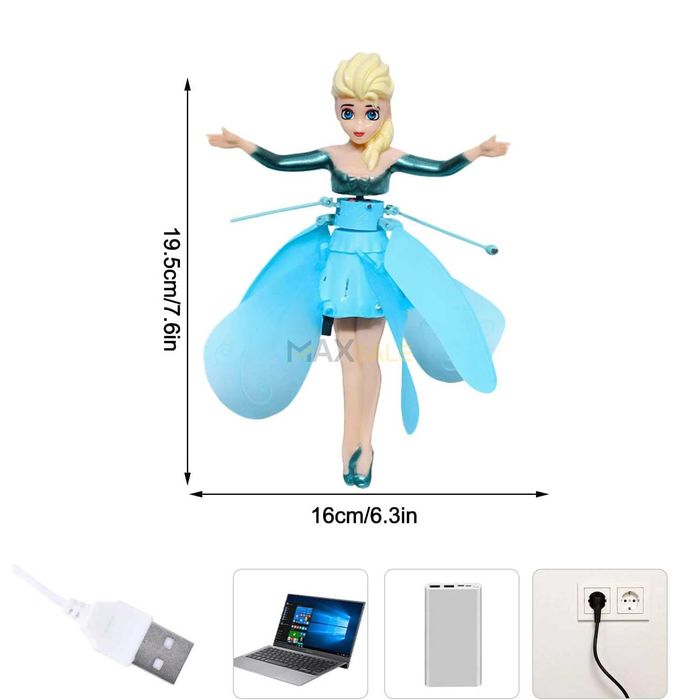 Летяща играчка Елза Frozen кукла фея дрон принцеса леденото кралство