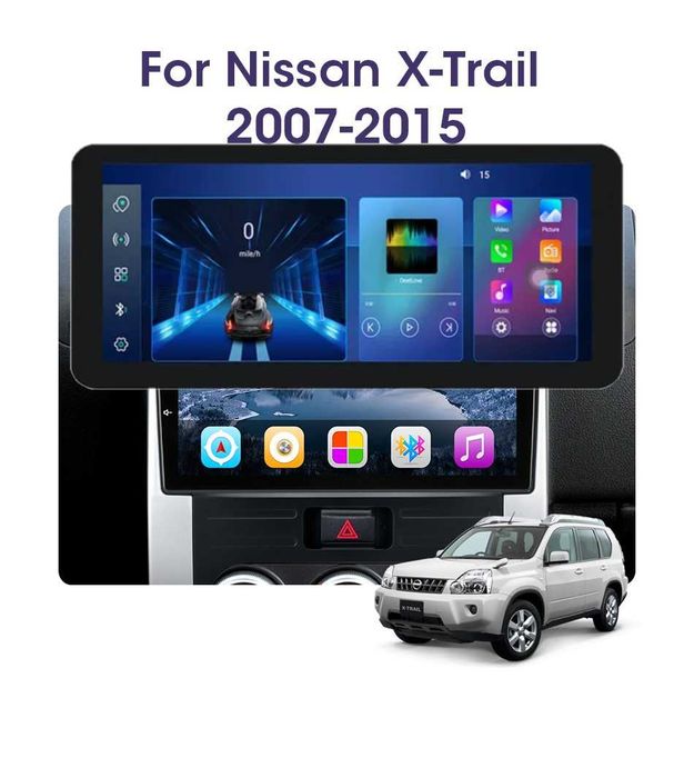 NISSAN X-TRAIL 2 T31 2007/2015 10" андроид навигация , 9640