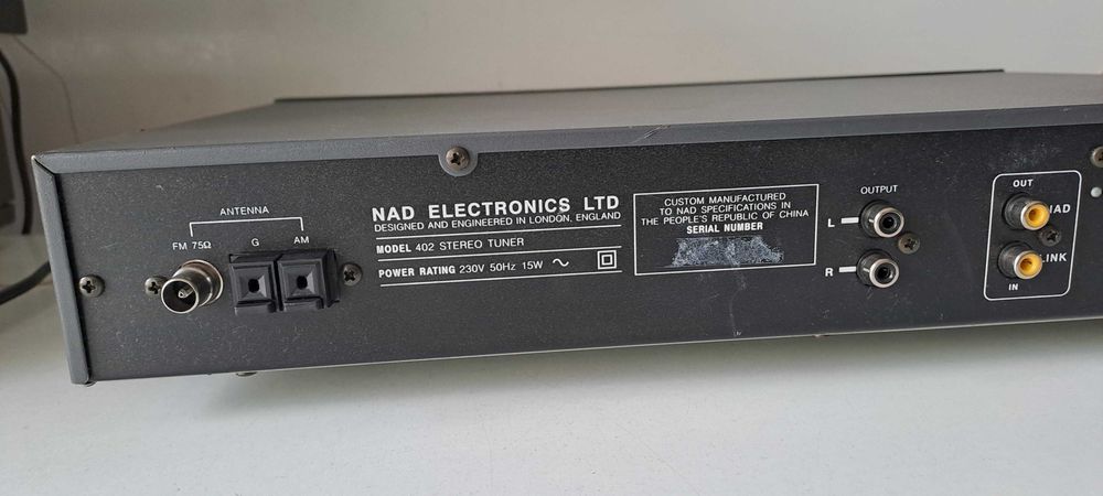 Tuner FM AM NAD 402 radio receptor stereo