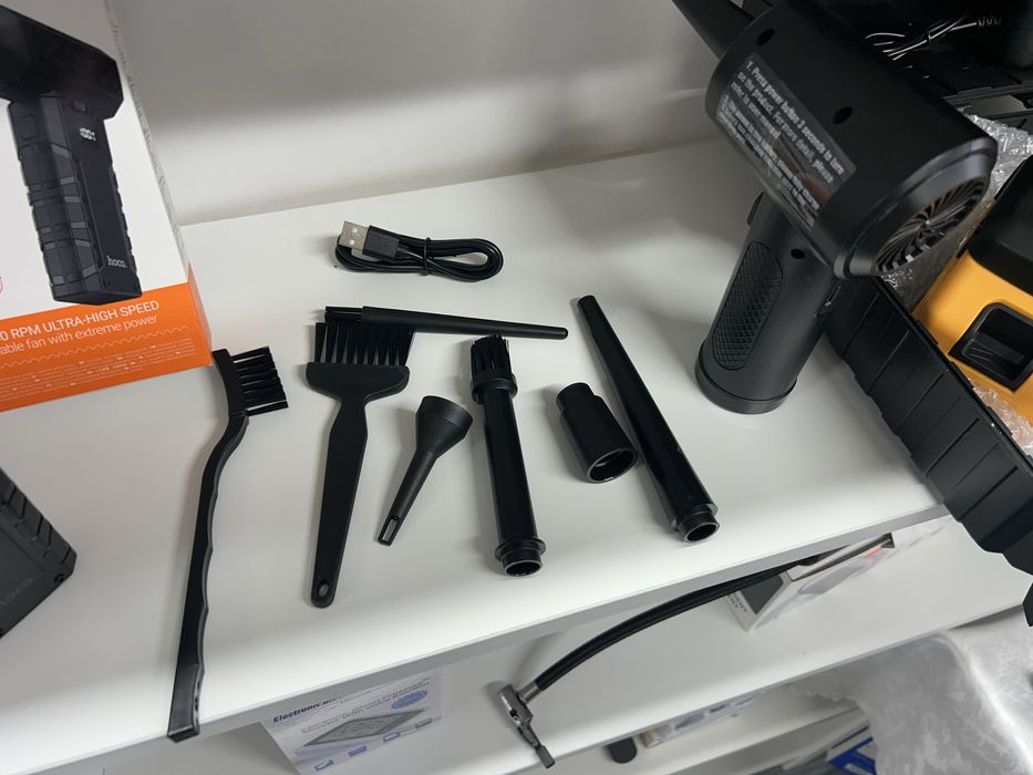 Suflantă aer profesională, difuzoare multiple, lanternă