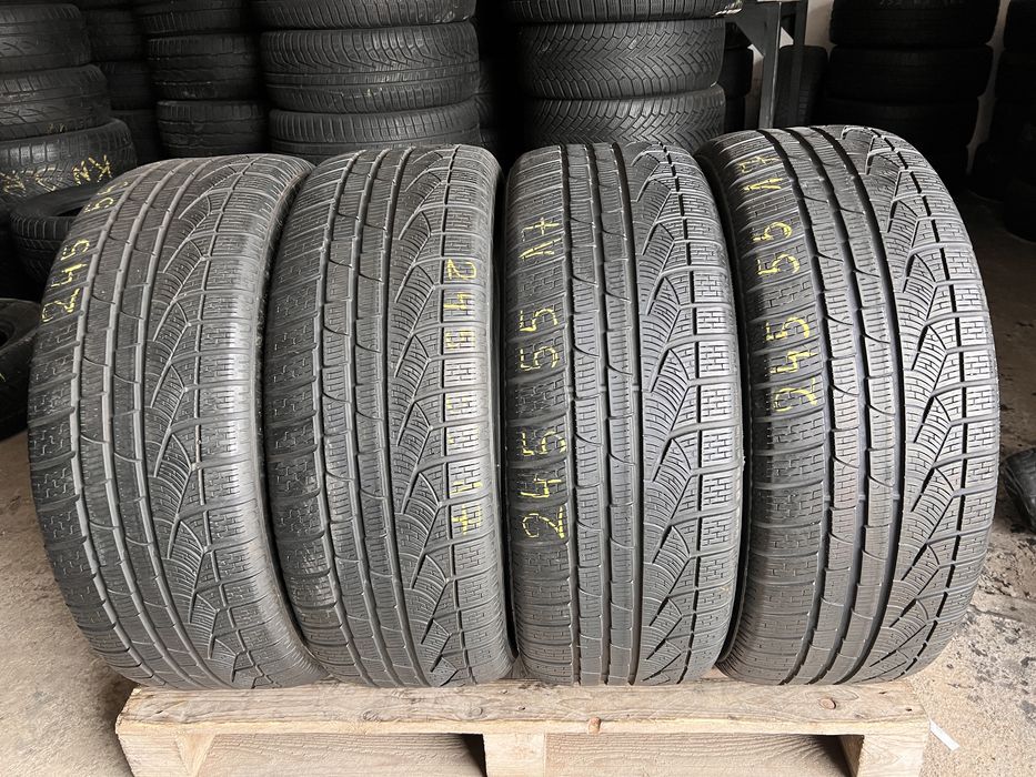4 anvelope iarna 245/55/17 , pirelli , 6 mm