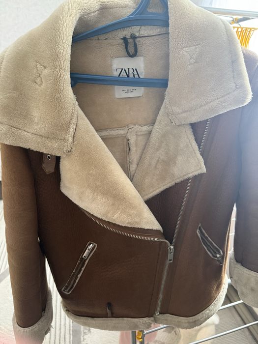 zara дубленка каскелен