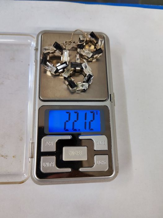 Сребърен комплект обеци и медальон 925