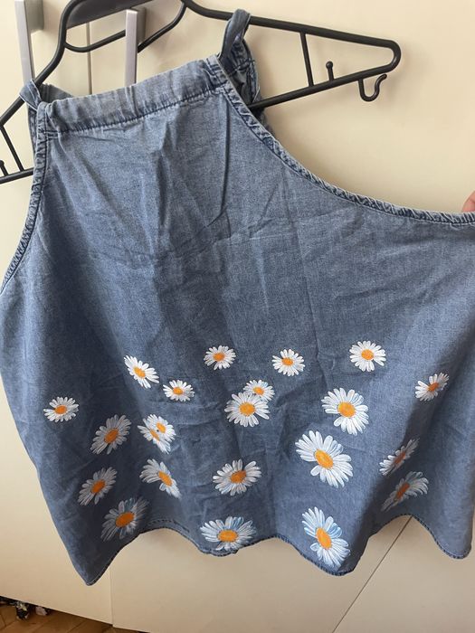 Дамски туника на цветя за едра дама