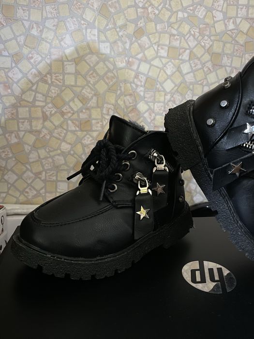 Обувь (ботинки) для мальчика из Германии. (Осень-зима). Тёплые. Кожа.