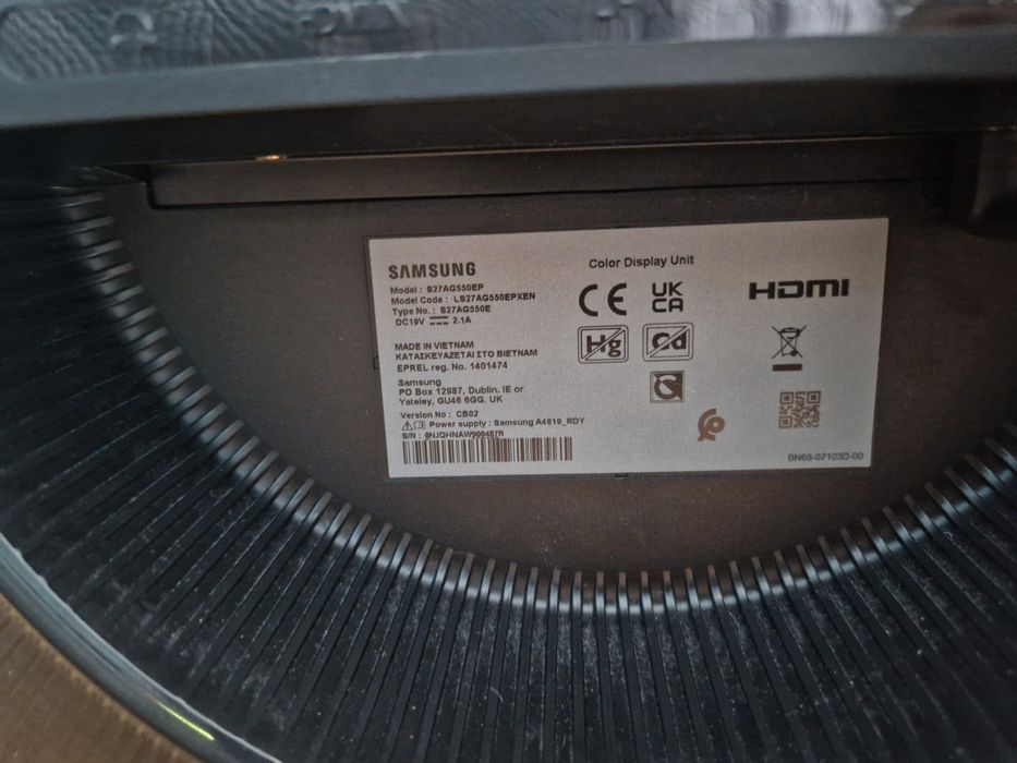 Vand Samsung Odyssey G5 165hz 2k DEFECT!