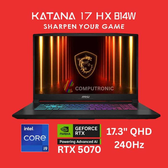 Новый ноутбук MSI Katana 17 HX B14WFK
