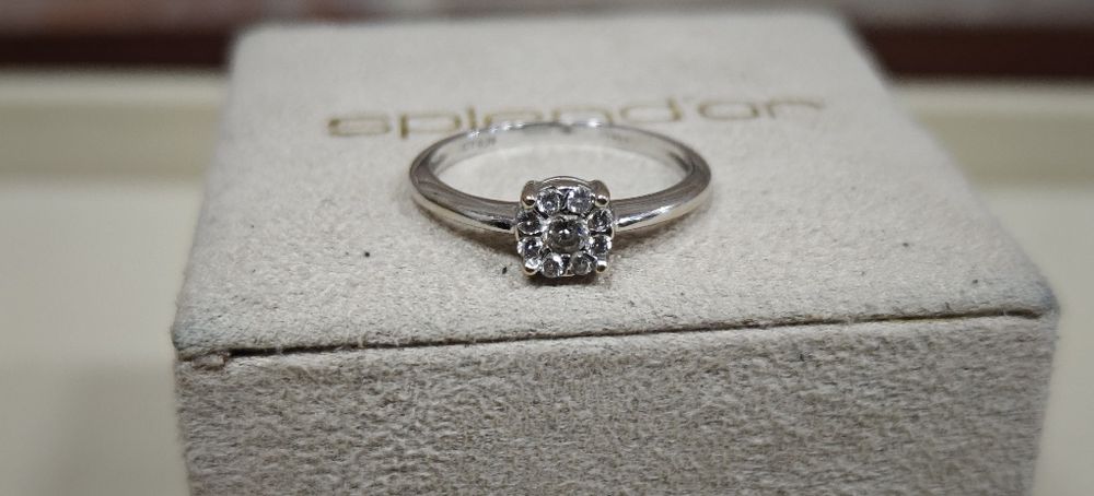 Inel aur 18k splend'or diamante naturale 0.28ct (R)