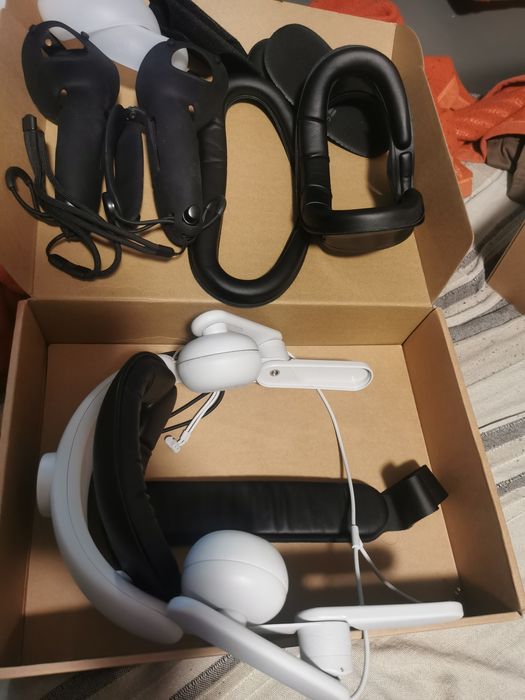 head strap meta quest 2 Pasek VR cu casti Kiwi Design QA01 +accesorii