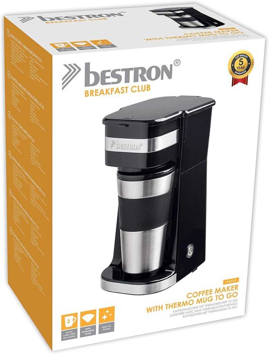 Cafetiera Bestron cu cana termos420ml MX38