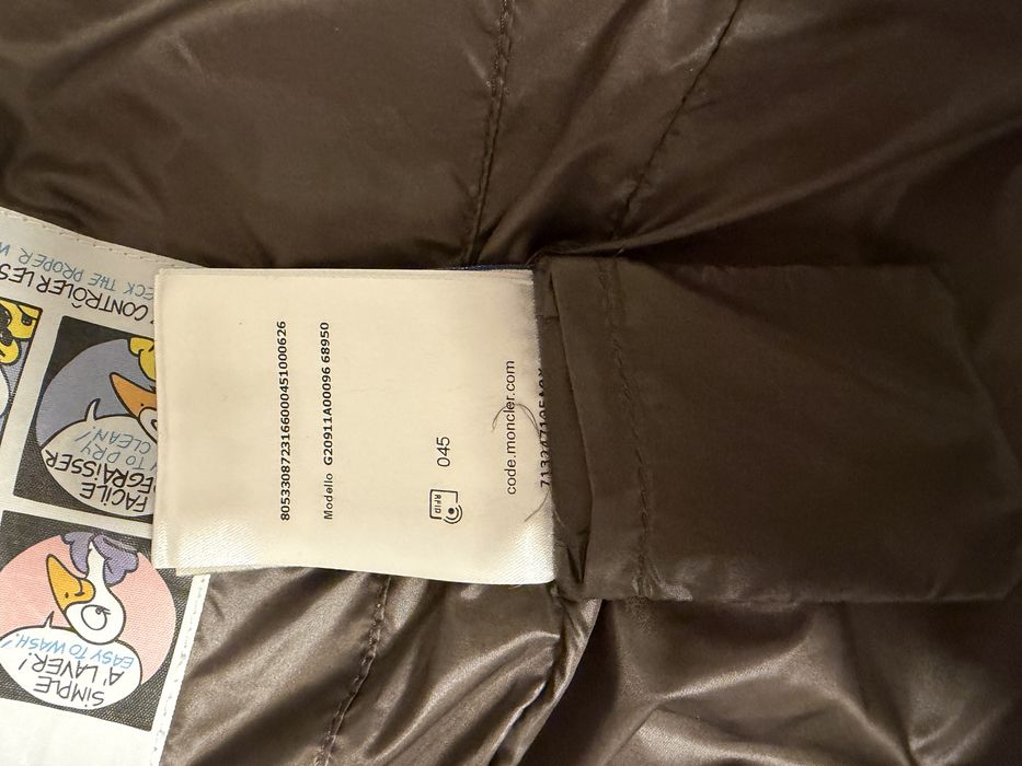 Елек Moncler - тъмно син