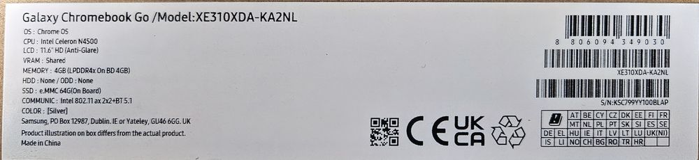 Samsung Galaxy Chromebook Go