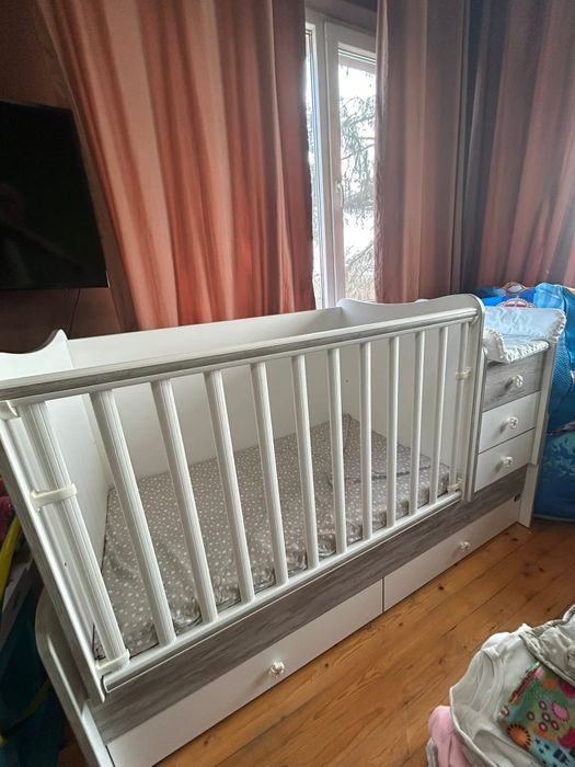 Бебешка кошара LORELLI Maxi Plus 70/160 бяло