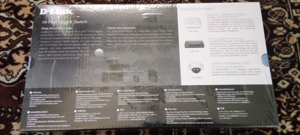 Неуправляемый коммутатор DGS-1016D/I2A новый
