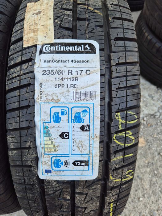 2 Anvelope M+S VARA IARNA 4 Sezoane - 235/60/17C - Continental Van Contact 4Seasons - NOU - DOT 4919 !