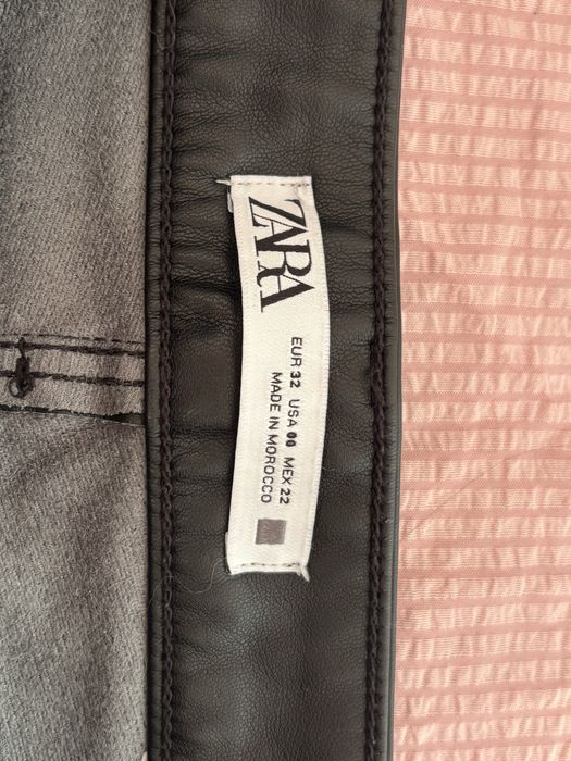 Кожаные штаны. Бренд Zara.