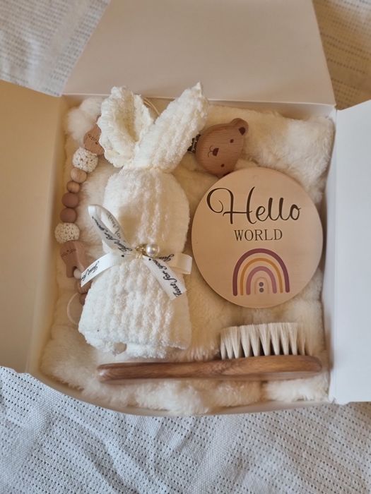 Cutie cadou baby-shower/prima vizita/gender reveal/botez