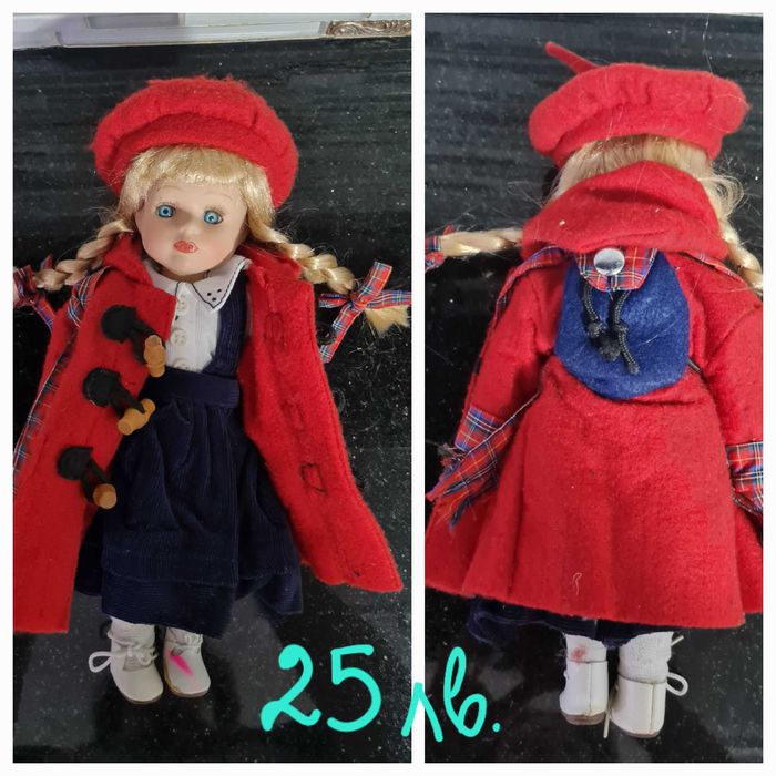 Кукла Аврора и ретро кукла с порцеланова глава и крайници