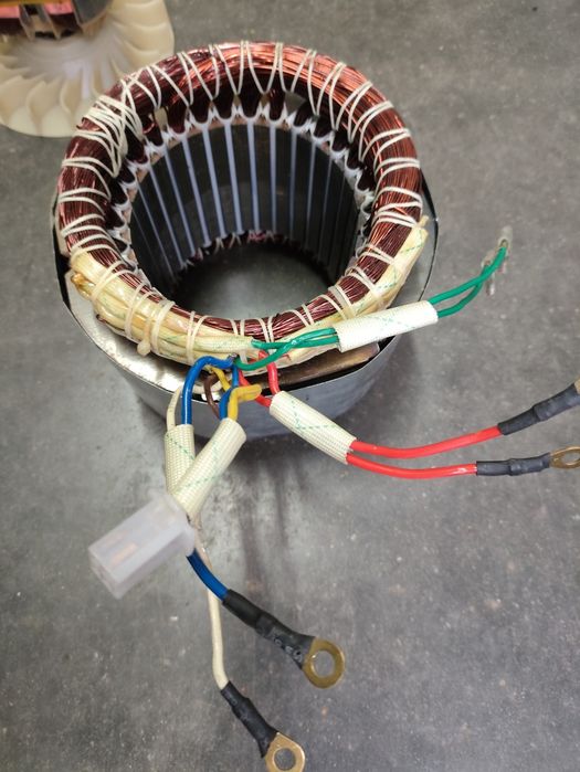 Bobina stator si rotor pt.generator trifazic