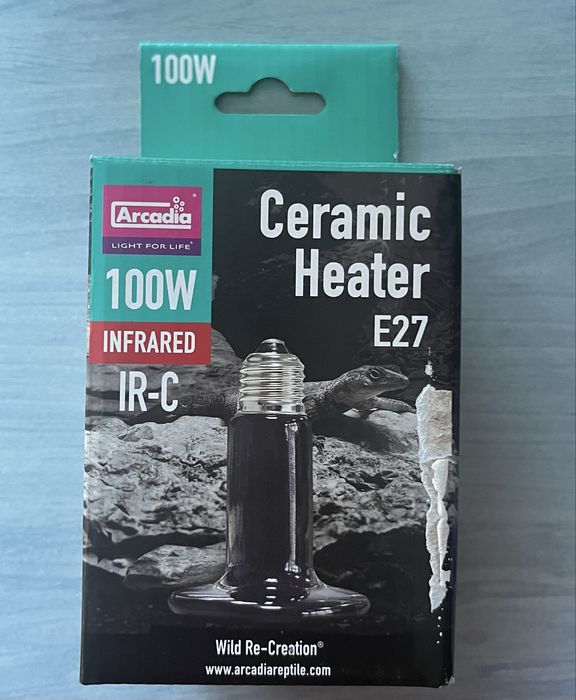 Bec incalzire ceramic Arcadia 100W pentru terarii