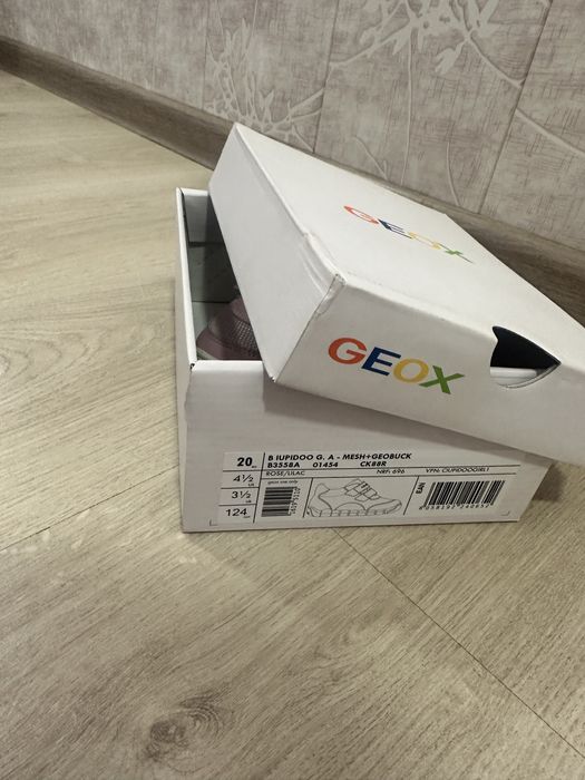 Кроссовки для девочки GEOX, 20 размер
