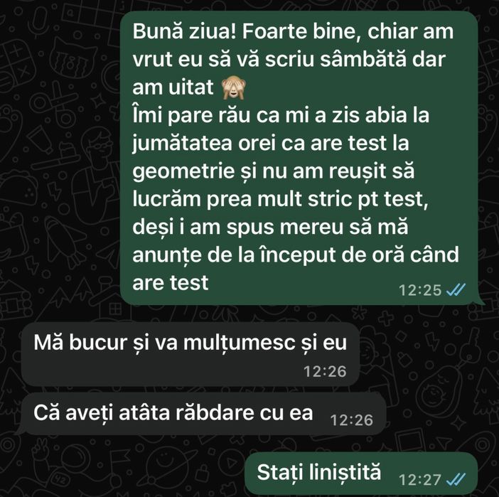 Meditatii Matematica, clasele I-XII