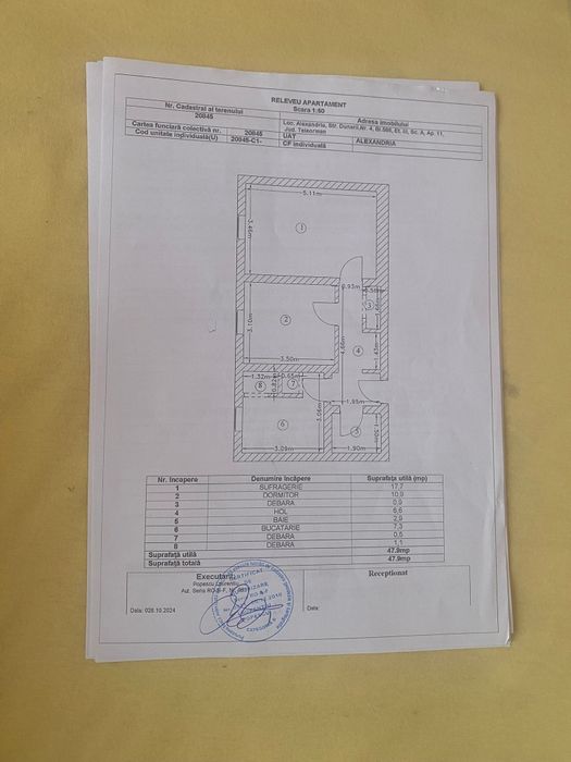 Vând apartament 2 camere decomandat,