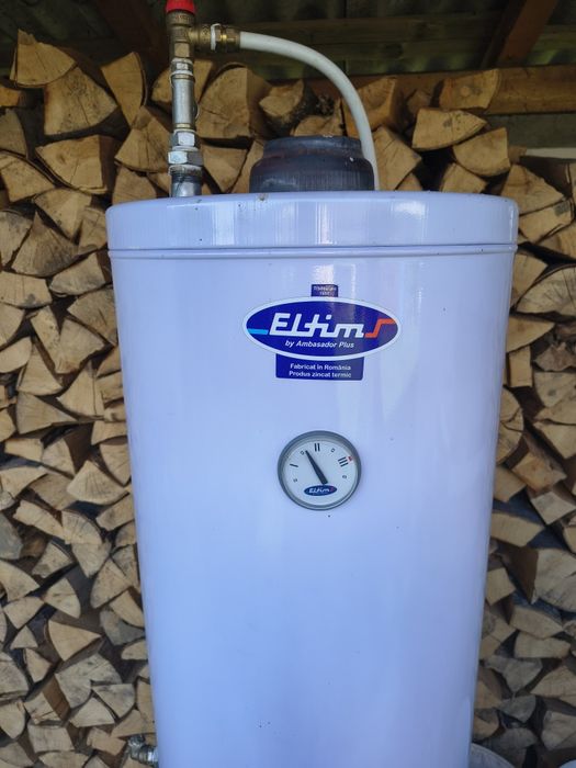 Boiler pe lemne ELTIM 90/S (90 Litri) - Ca nou, sub 1 an de utilizare.      PENTU MAI MULTE DETALI ÎN PRIVAT