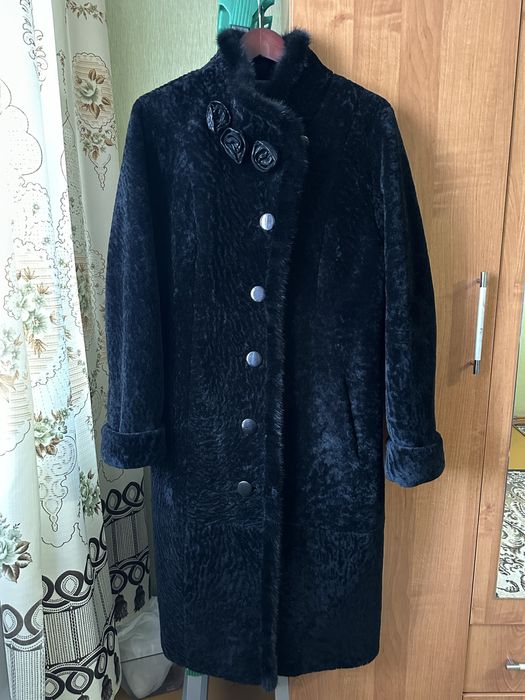Шуба мутоновая. Размер 56