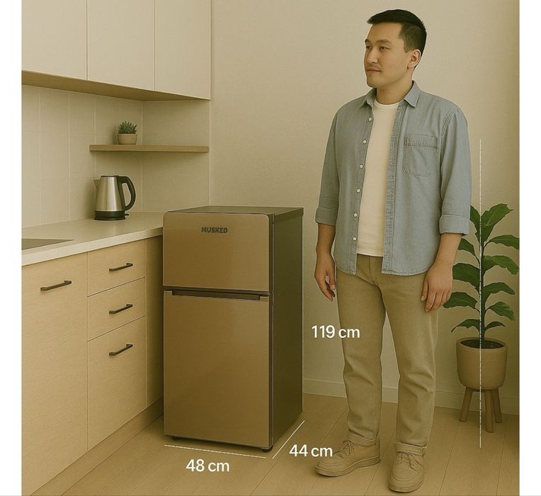 Холодильник Muxxed BCD-105B бежевый