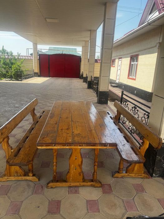 Тапчан,үстел орындығымен