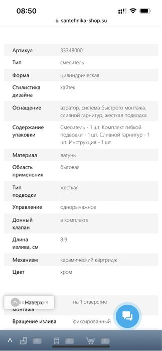 Смеситель на Биде