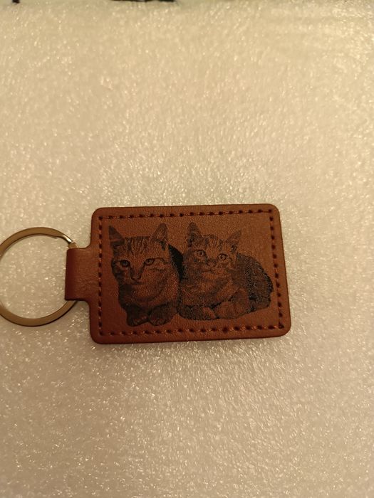 Breloc din Piele personalizat cu gravură Laser