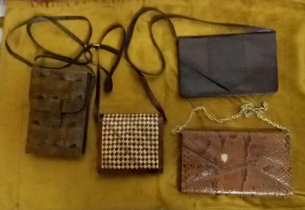 Дамски чанти от екзотични кожи-змийска и крокодилска