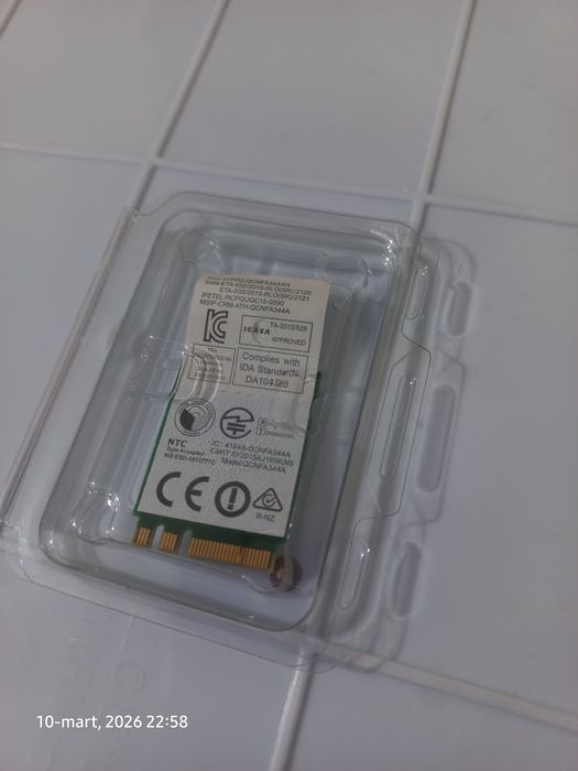 WIFI modul Qualcomm Atheros QCNFA344A 802.11ac 2.4G/5G, Bluetooth 4.1