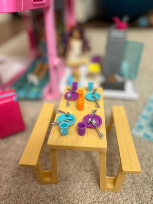 Barbie Dreamcamper Rulotă Vehicul pentru Păpuși